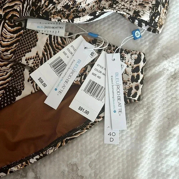 Bleu Rod Beattie Walk On The Wild Side Underwire Top Size 40D Bottom Size 14 - Picture 12 of 12